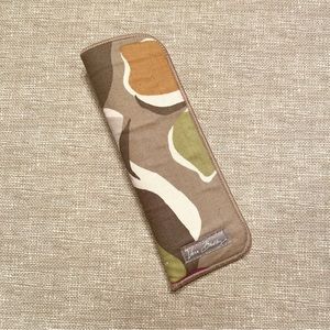 Vera Bradley Soft Slip Eye Glasses Case in Beige/Green Print